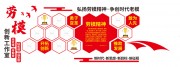 劳模精神文化墙展板