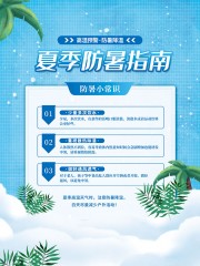 夏季高温防暑海报