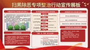 扫黑除恶专项整治行动展板