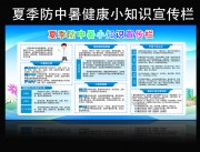 夏季防中暑健康知识宣传栏