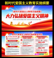 大力弘扬爱国主义精神宣传栏