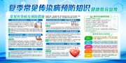 夏季常见传染病预防知识宣传栏图片素材