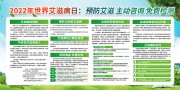 预防艾滋世界艾滋病日科普展板下载