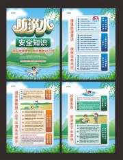 防溺水安全知识宣传展板图片下载