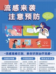 夏季流感预防知识宣传海报图片