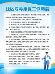 社区戒毒康复工作制度展板下载