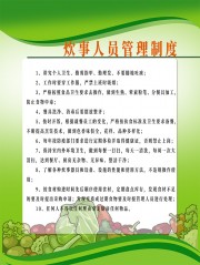 绿色食堂管理制度挂图