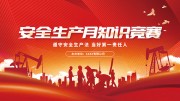 安全生产月知识竞赛宣传海报图片素材