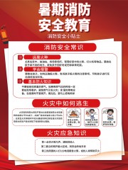 暑期消防安全教育知识展板图片