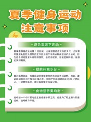 健身运动注意事项安全海报