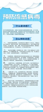 预防流感病毒展架