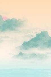 中国风山水水墨背景图片素材