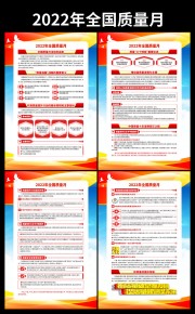 2022年全国质量月挂图