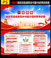 脱贫攻坚成果同乡村振兴有效衔接展板