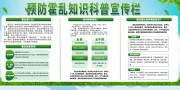绿色预防霍乱知识宣传栏
