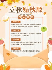 立秋贴秋膘养生宣传海报图片