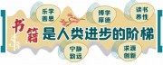 校园读书背景墙模板