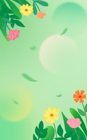 小清新夏季植物背景