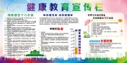 彩色健康教育知识宣传栏