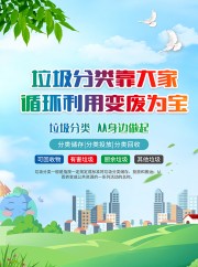 垃圾分类保护环境海报