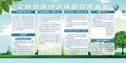 文明健康绿色环保宣传栏
