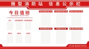消防站信息公开栏展板