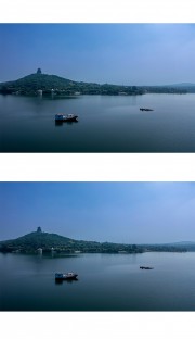 淄博萌山水库风光 