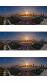 济南奥体中心宽幅全景图
