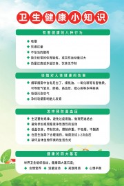 卫生健康小知识海报