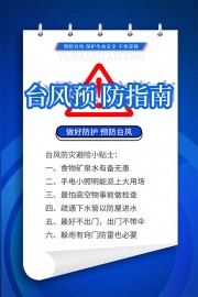台风预防指南海报图片下载