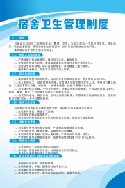 宿舍卫生管理制度展板下载
