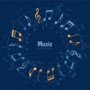 音符背景矢量图片