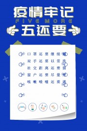 防疫牢记五还要海报