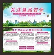 小清新维护食品安全宣传栏
