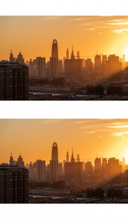 济南日出景观图片