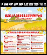食品相关产品质量安全监督管理宣传栏