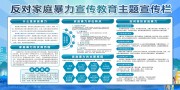 反对家庭暴力知识宣传栏