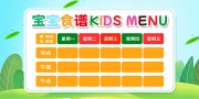 幼儿园食谱宣传栏图片