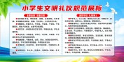 小学生文明礼仪规范展板图片