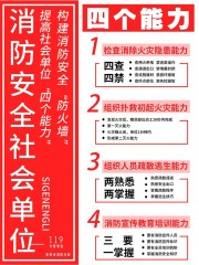 消防安全四个能力展板