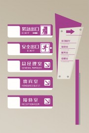指示牌导视系统模板下载