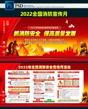 消防日知识展板下载