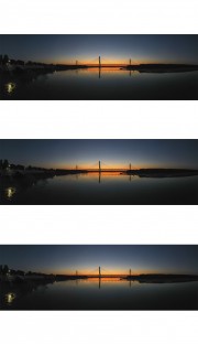 济南建邦黄河大桥黄昏风景图片