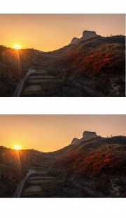 山区梦幻秋色摄影图