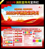 2022年消防宣传月宣传栏模板