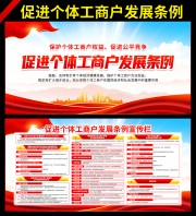促进个体工商户发展条例宣传墙