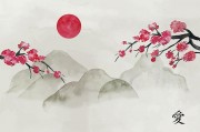 中国风水墨梅花装饰图片素材