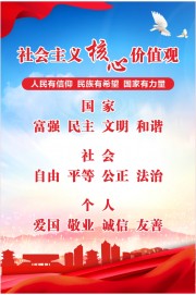 社会主义核心价值观海报