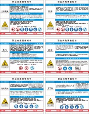 职业病危害告知卡图片素材