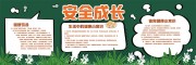 安全成长校园黑板报展板